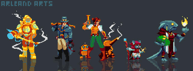 Pixel Lovecraft-Steampunk RPG Party